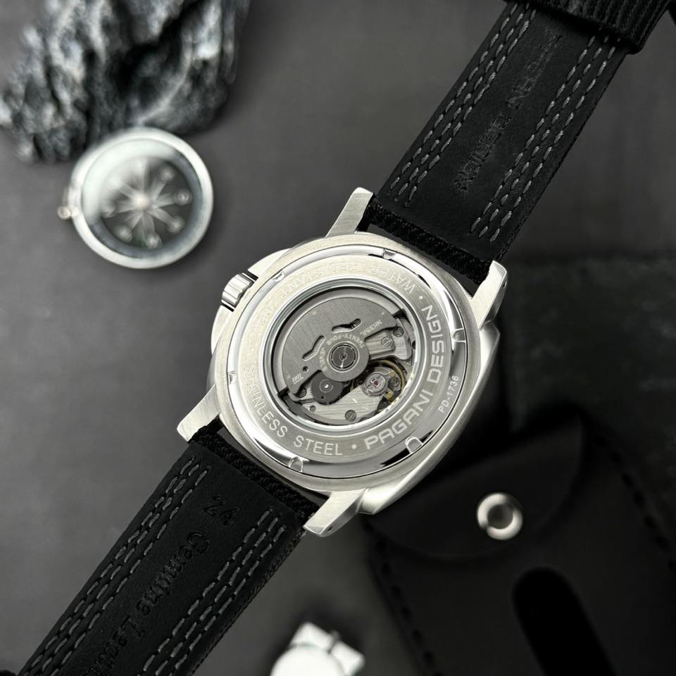 large Часы мужские Pagani Design PD-1736 Silver-Black 6